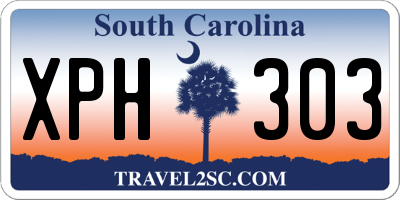 SC license plate XPH303