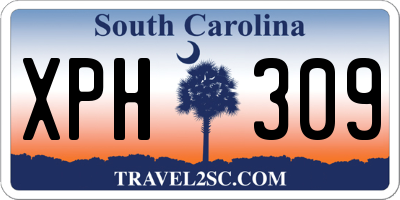SC license plate XPH309