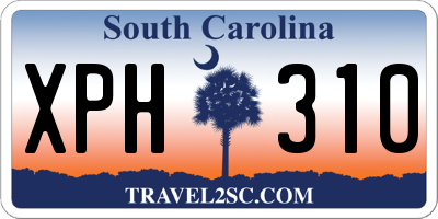 SC license plate XPH310