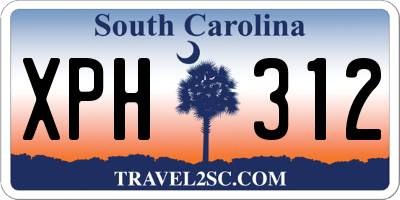 SC license plate XPH312