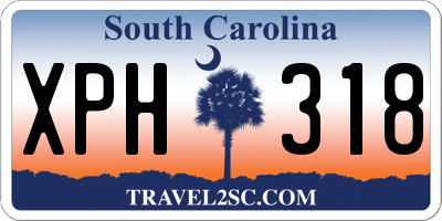 SC license plate XPH318