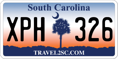 SC license plate XPH326
