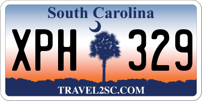 SC license plate XPH329