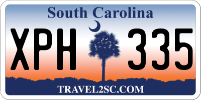 SC license plate XPH335