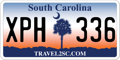 SC license plate XPH336