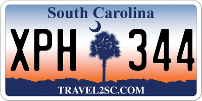 SC license plate XPH344