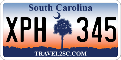 SC license plate XPH345