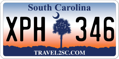 SC license plate XPH346
