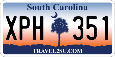 SC license plate XPH351