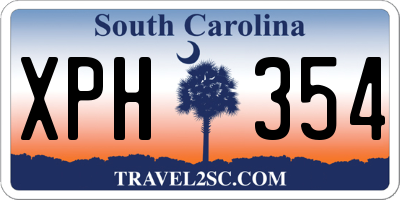 SC license plate XPH354