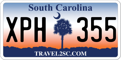 SC license plate XPH355