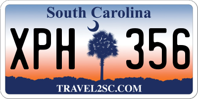 SC license plate XPH356