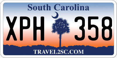 SC license plate XPH358