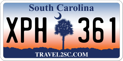 SC license plate XPH361