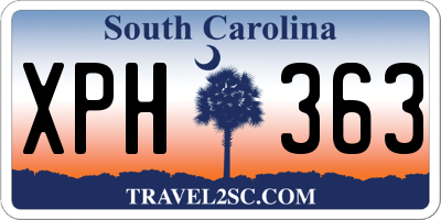 SC license plate XPH363