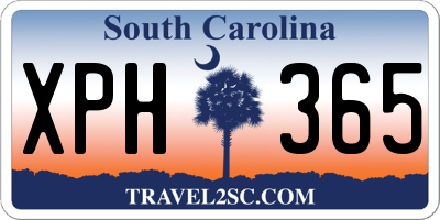 SC license plate XPH365