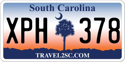 SC license plate XPH378