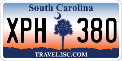 SC license plate XPH380