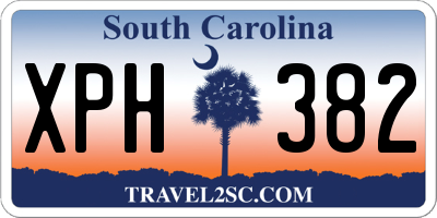 SC license plate XPH382