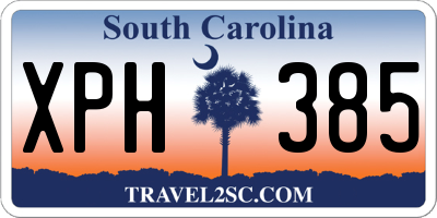 SC license plate XPH385