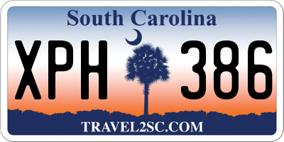 SC license plate XPH386
