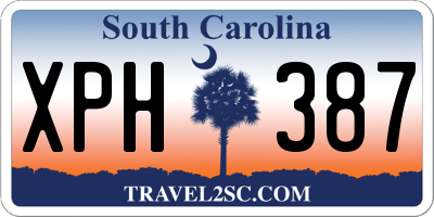 SC license plate XPH387