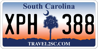 SC license plate XPH388