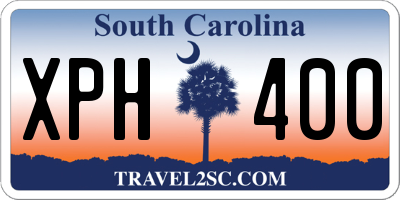 SC license plate XPH400