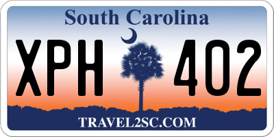SC license plate XPH402