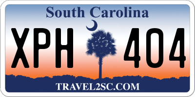 SC license plate XPH404