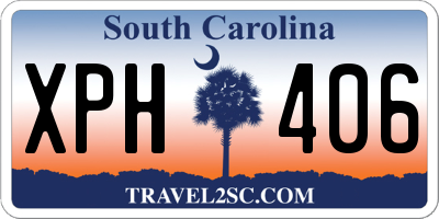 SC license plate XPH406
