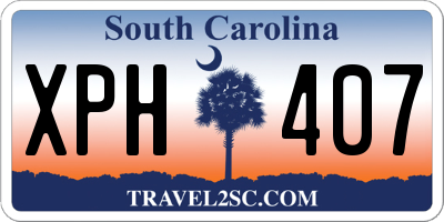 SC license plate XPH407