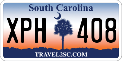 SC license plate XPH408