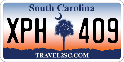 SC license plate XPH409