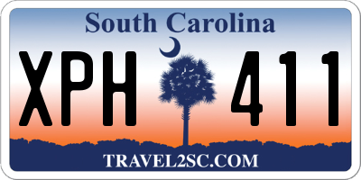 SC license plate XPH411