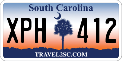 SC license plate XPH412