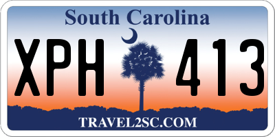 SC license plate XPH413