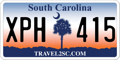SC license plate XPH415