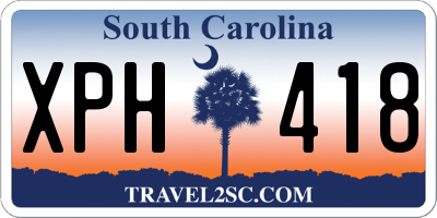 SC license plate XPH418