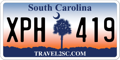 SC license plate XPH419