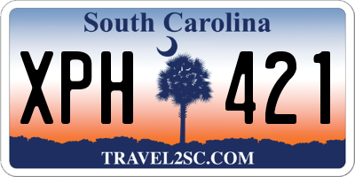 SC license plate XPH421