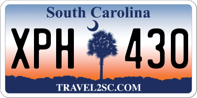 SC license plate XPH430