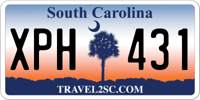 SC license plate XPH431
