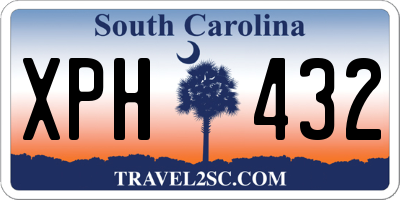 SC license plate XPH432