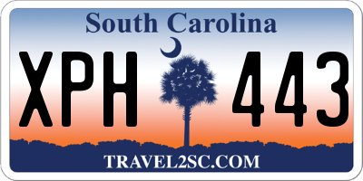 SC license plate XPH443