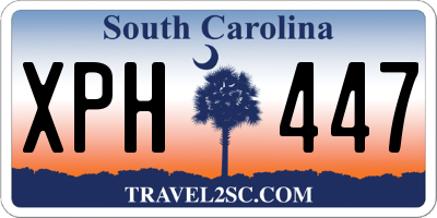 SC license plate XPH447
