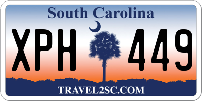 SC license plate XPH449