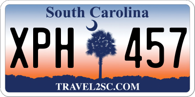 SC license plate XPH457