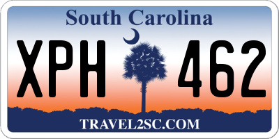 SC license plate XPH462