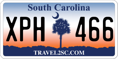 SC license plate XPH466